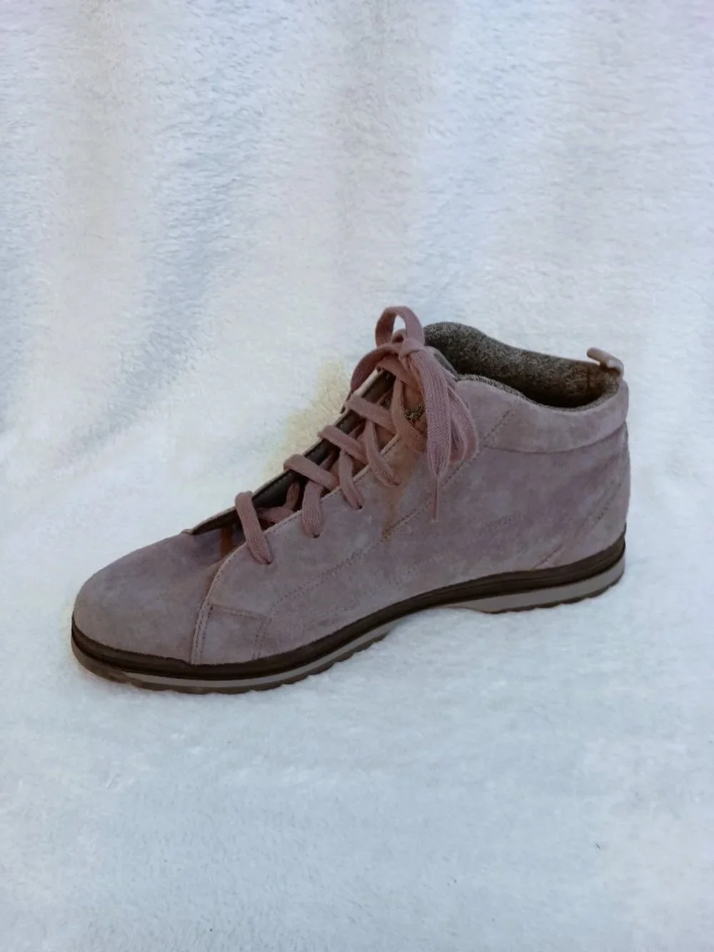 NWOB Vintage BOKS Reebok Gray Suede Ankle Sneakers Boots Women's Size 10 Grey